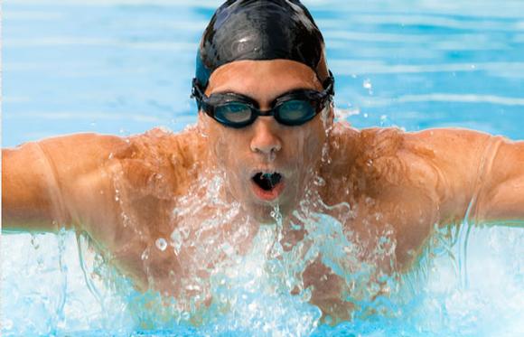 Picture of man swimming